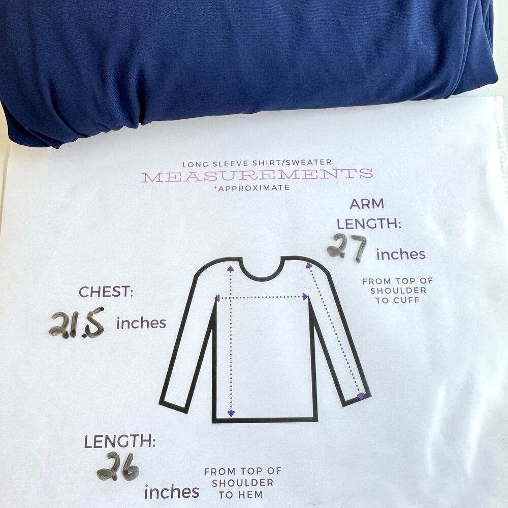 Chico's Womens Weekends Full Zip Jacket Size M Lightweight Minimal Casual Blue - Picture 6 of 6